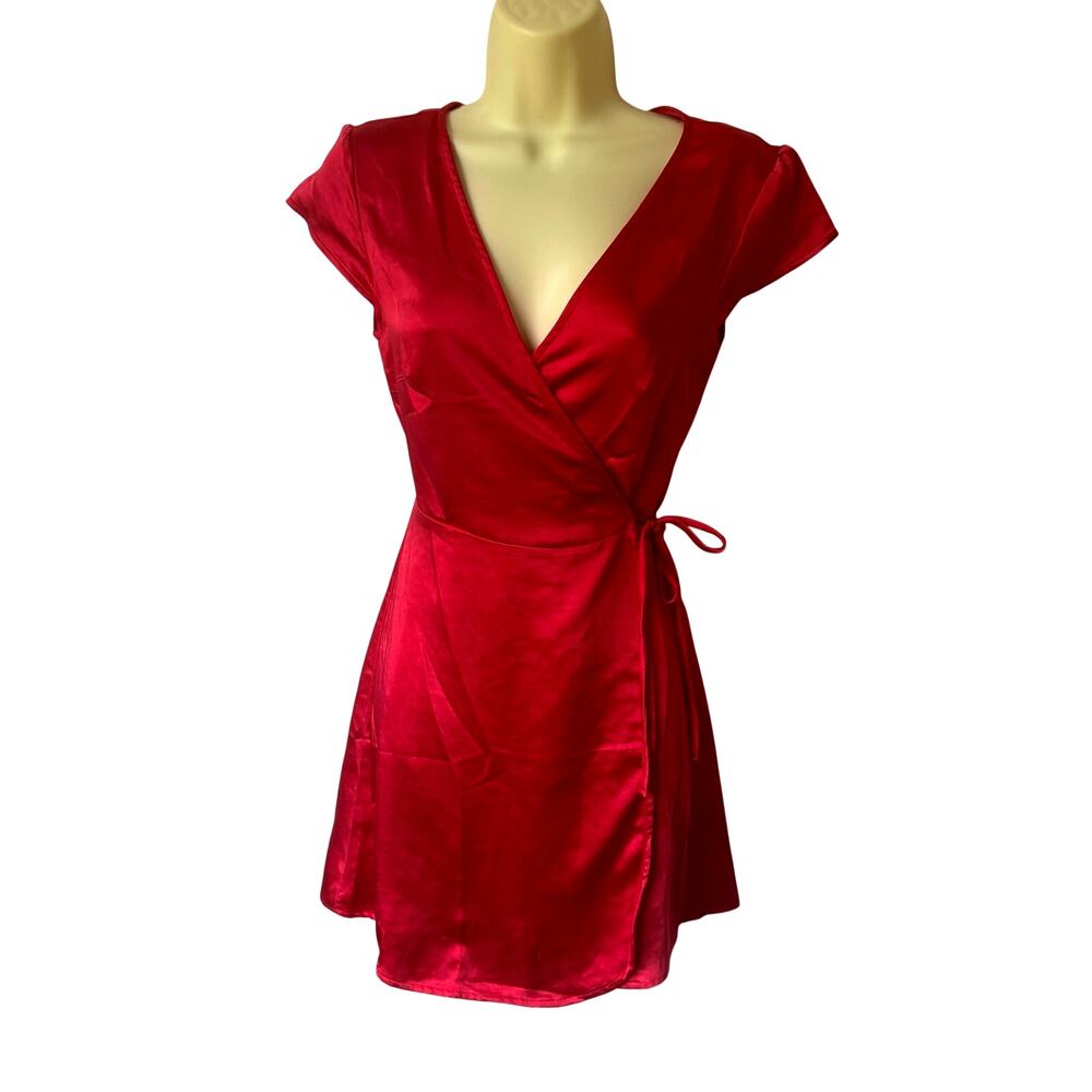 Princess Polly Red Emily Mini Dress Size 4